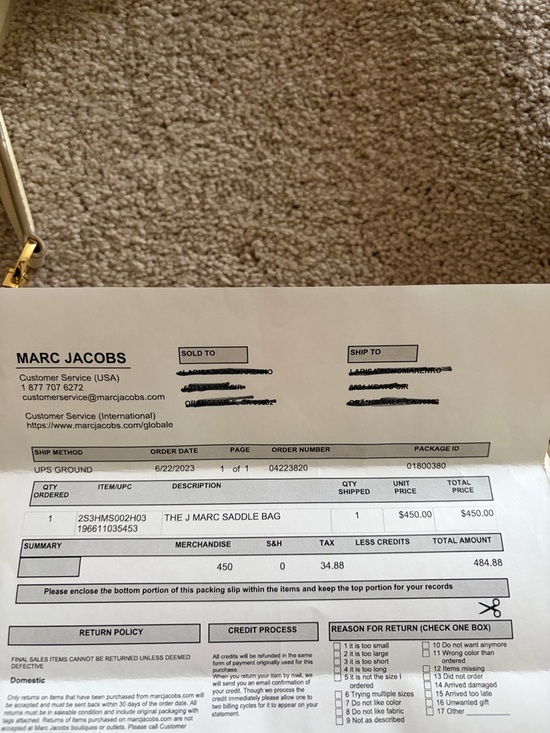 Marc Jacobs Cream Leather Saddle Crossbody with Branded Strap - Picture 7 of 8